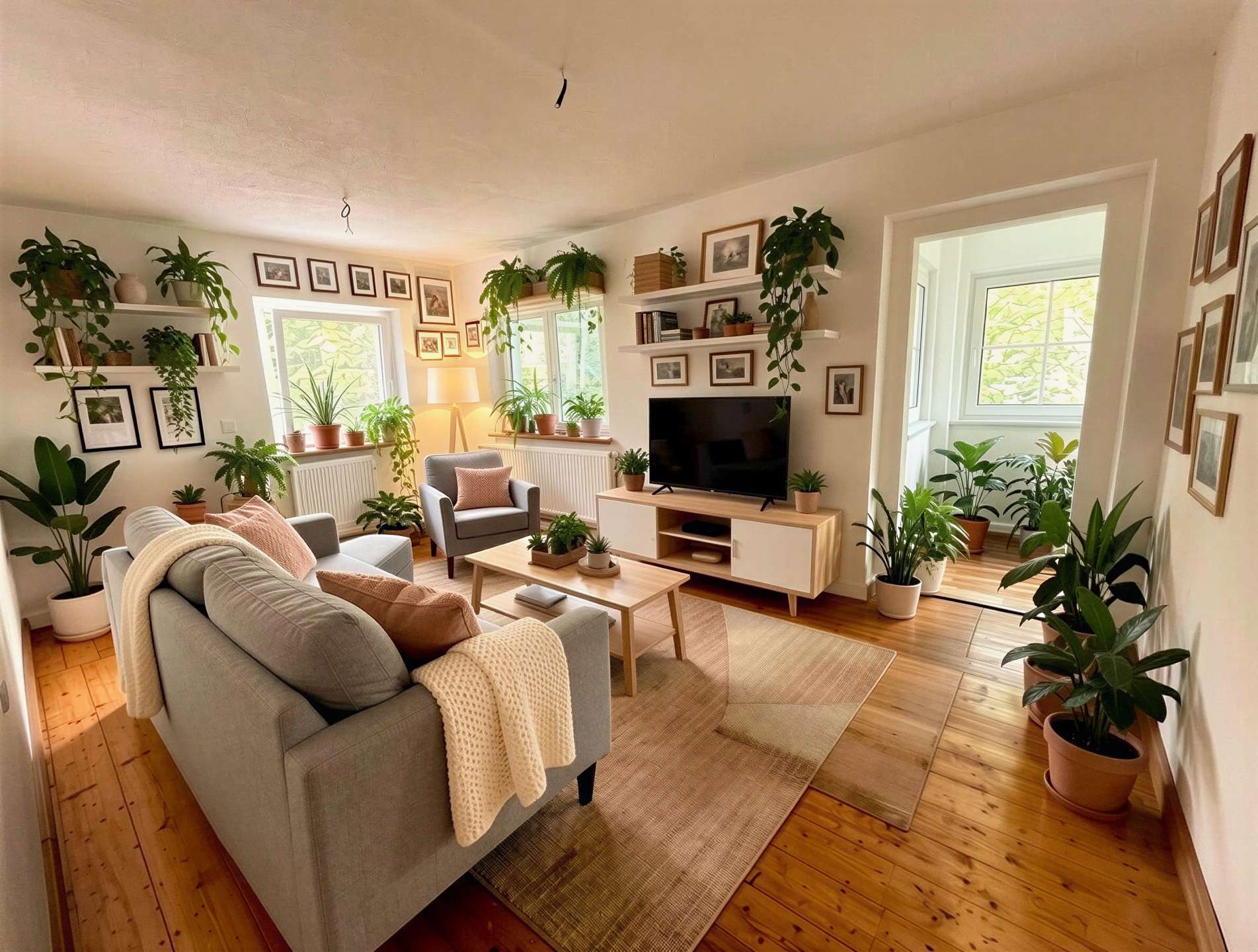 Wohnzimmer EG - (KI generiert)