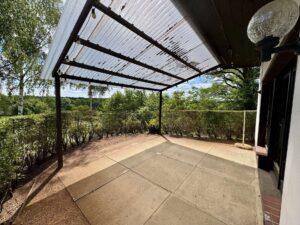 Terrasse am Bungalow