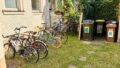 Fahrradstellplatz im Garten