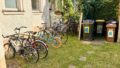 Fahrradstellplatz im Garten