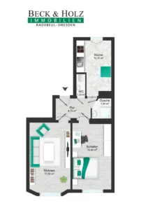Grundriss Wohnung 4