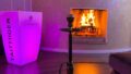 Wohnzimmer mit Kamin