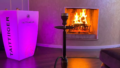Wohnzimmer mit Kamin