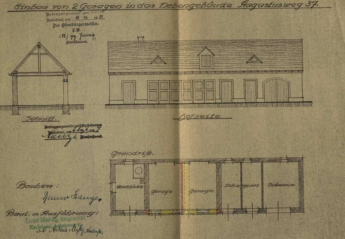 Grundriss Nebengebäude