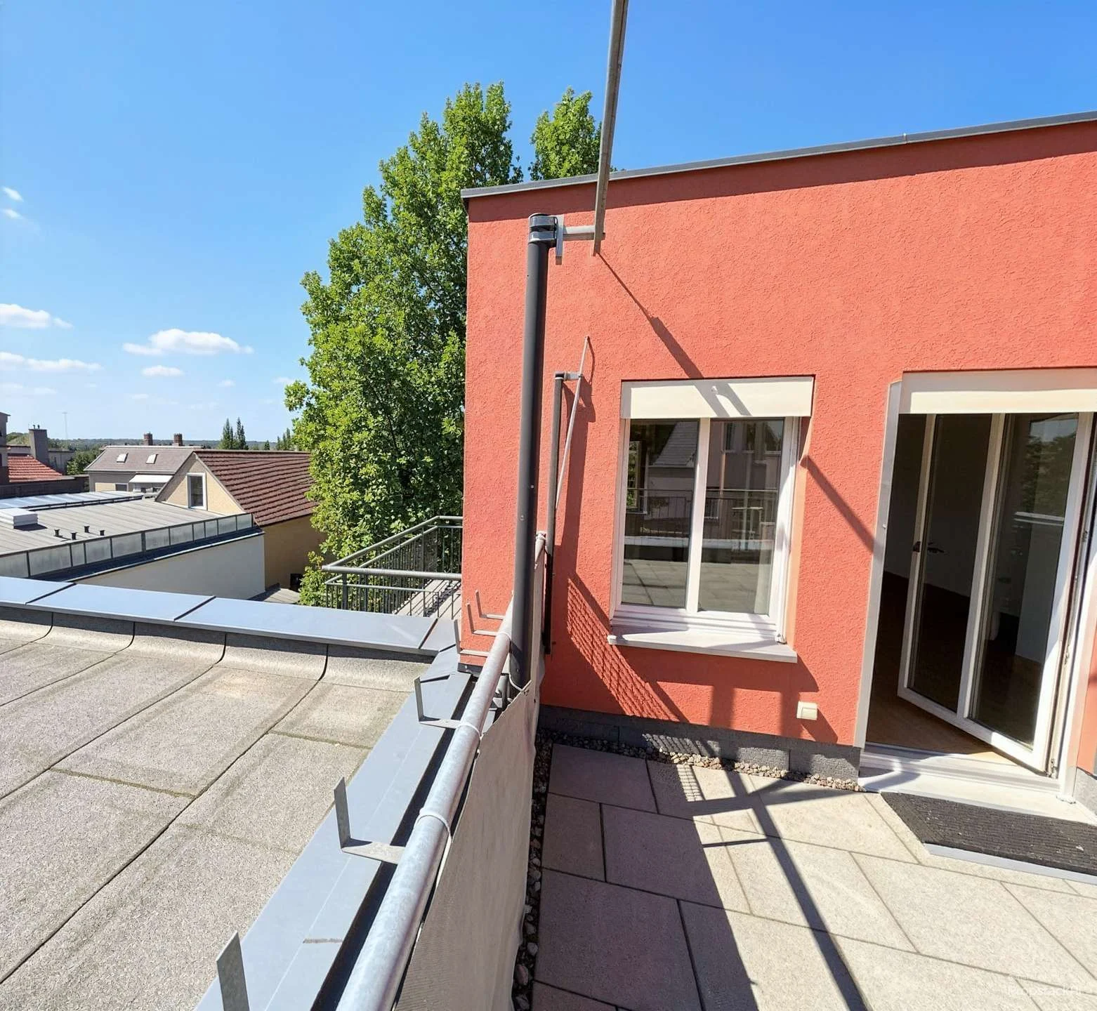 Blick zum Balkon Wohnzimmer